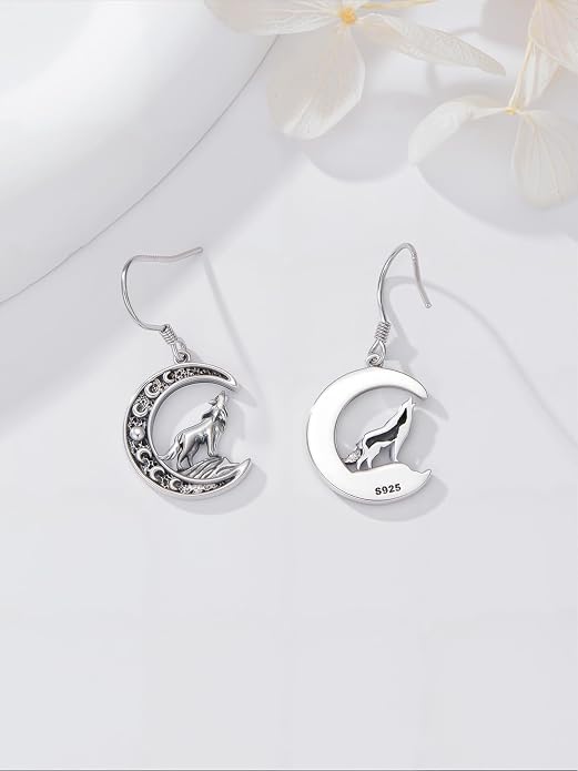 Animal/Leaf/Gothic Dangle Earrings 925 Sterling Silver Animal/Leaf/Gothic Dangle Drop Earrings Easter/Halloween/Christmas Jewelry Gifts for Women Her