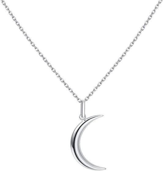 S.Leaf Gold Dainty Pendant Necklaces for Women Sterling Silver Gold Plated Layered Horizontal Vertical Bar Star Starburst Moon Cubic Zirconia Lariat Necklace for Women Trendy Gifts