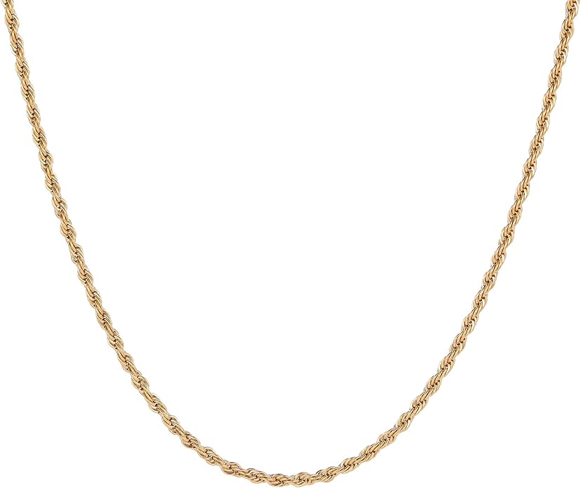 Gold Chain Necklace for Women Dainty Simple Satellite Beaded Twisted Chain Choker Necklace Everyday Jewelry Christmas Gifts