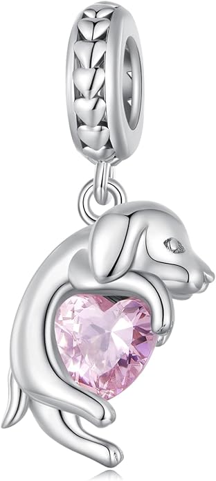 NINGAN 925 Sterling Silver Charm Golden Love Charm Buckle Safety Chain Travel Bead Firefly Dragonfly Pendant, Suitable for Women Bracelet and Necklace as Gift from Mom and Friends