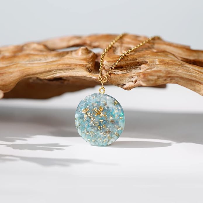 Day Day Up Orgone Pendant Heart Energy Necklace - Healing Crystal Necklaces For Women With Reiki Quartz Gemstones - Fashion Jewelry