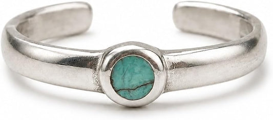 Sterling Silver Toe Ring, Handmade Adjustable Open Band, Minimalist Dainty Summer Beach Foot Jewelry for Women, Can Be Worn as Knuckle or Pinky Ring
