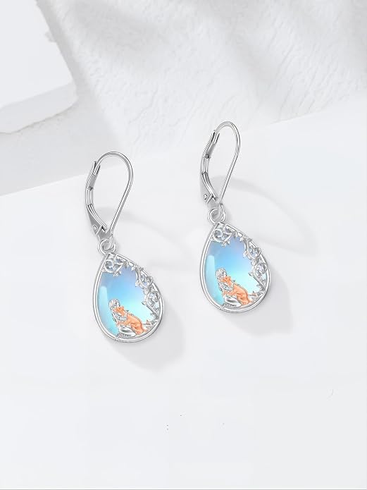 Seiyang Dangle Earrings 925 Sterling Silver Animal/American Flag/Turquoise Dangle Drop Earrings Jewelry Gifts for Women