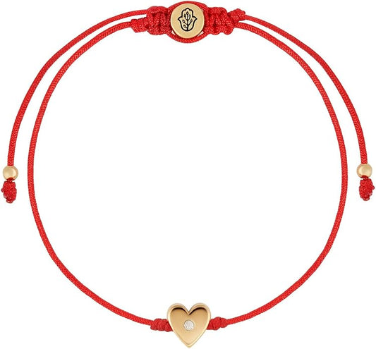 KARMA AND LUCK Red String Bracelet for Women, Evil Eye Protection Bracelet, Adjustable Drawstring 5 to 8’’, Spiritual Lucky Bracelet for Protection, Handmade