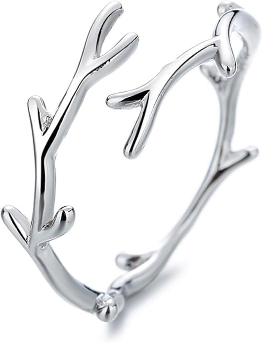 925 Sterling Silver Ring Minimalist Adjustable Rings Band Handmade Rings for Women Girls