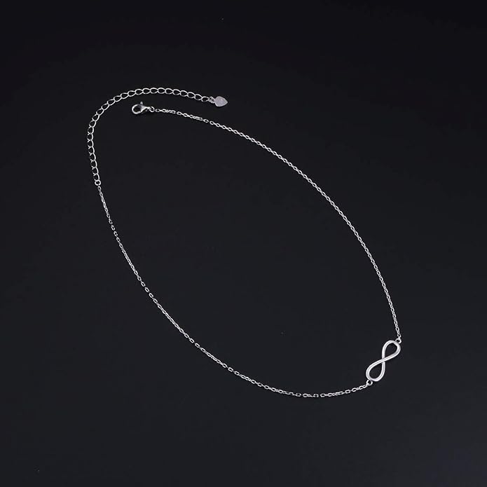 DAOCHONG S925 Sterling Silver Choker Short Necklace Pendant for Women Jewelry Gift