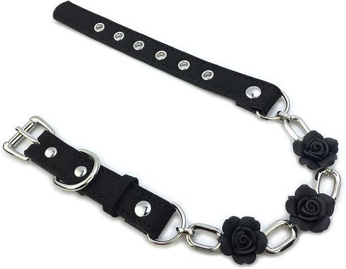 Destiny Love Handmade Rose Flower Choker Collar Necklace Velvet Necklace with Box for Women and Men
