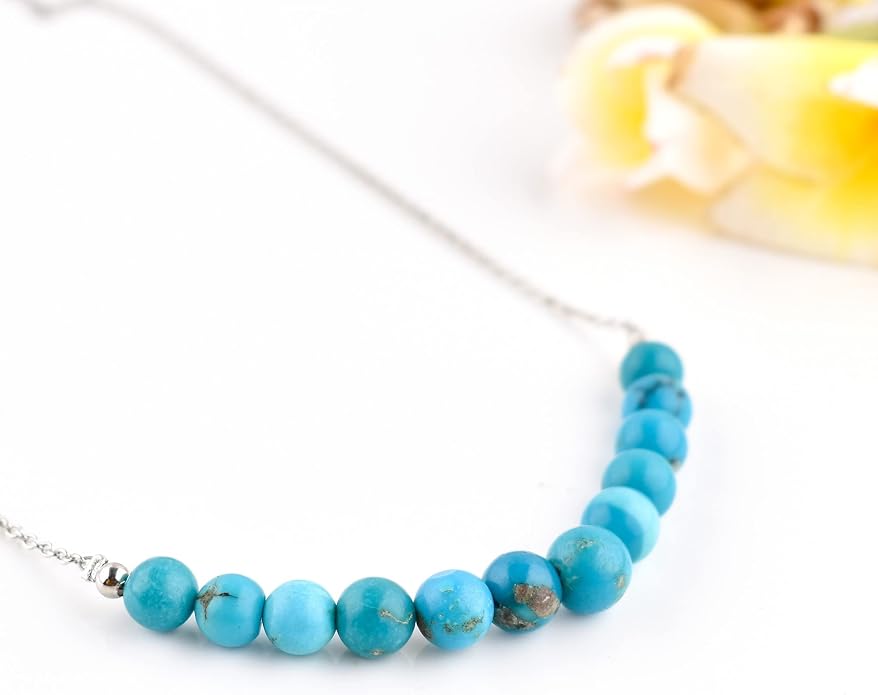 Natural Gemstone Pendant Necklace for Women Handmade Birthstone Healing Crystal Jewelry Chain 20" Stone Birthday Christmas Wedding Gifts for Her