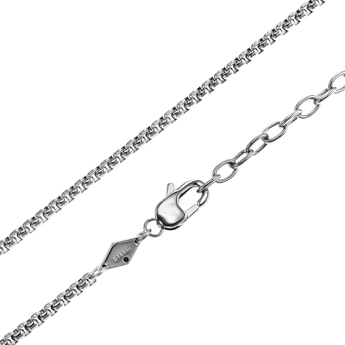 Fossil Men's Stainless Steel or Leather Necklace for Men
