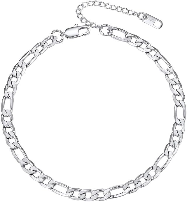 PROSTEEL Gold/Silver Anklets for Women Waterproof, 14K Gold Plated Ankle Bracelet Non Tarnish, Jewelry Gifts Adjustable