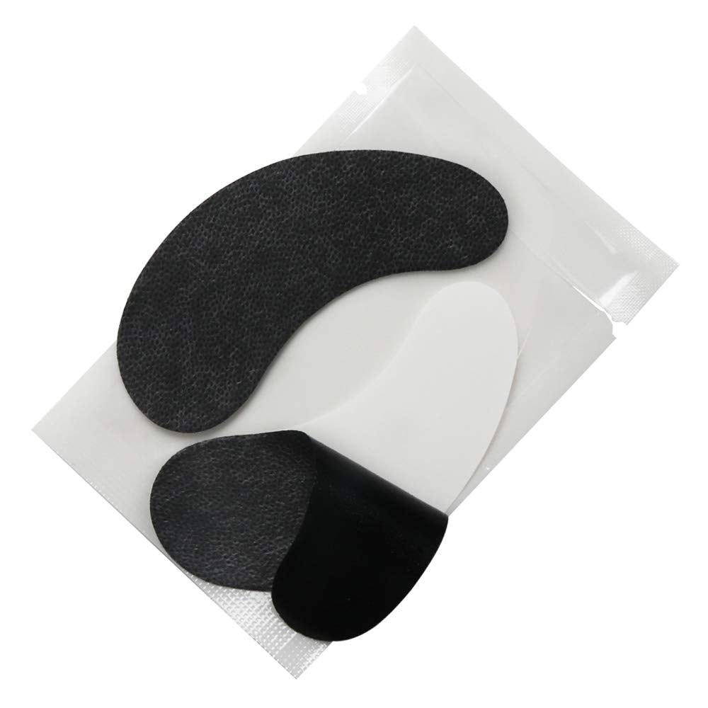 100 Pairs Set Under Eye Pads Disposable Eye Gel Patches for Eyelash Extensions Tool Kit, Black Film