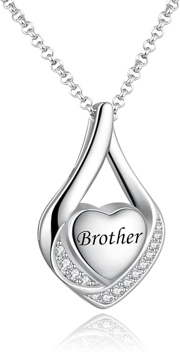 Cremation Jewelry 925 Sterling Silver Teardrop Urn Necklace for Ashes Heart Shape Memorial Keepsake Pendant for Human Ashes for Women Gift