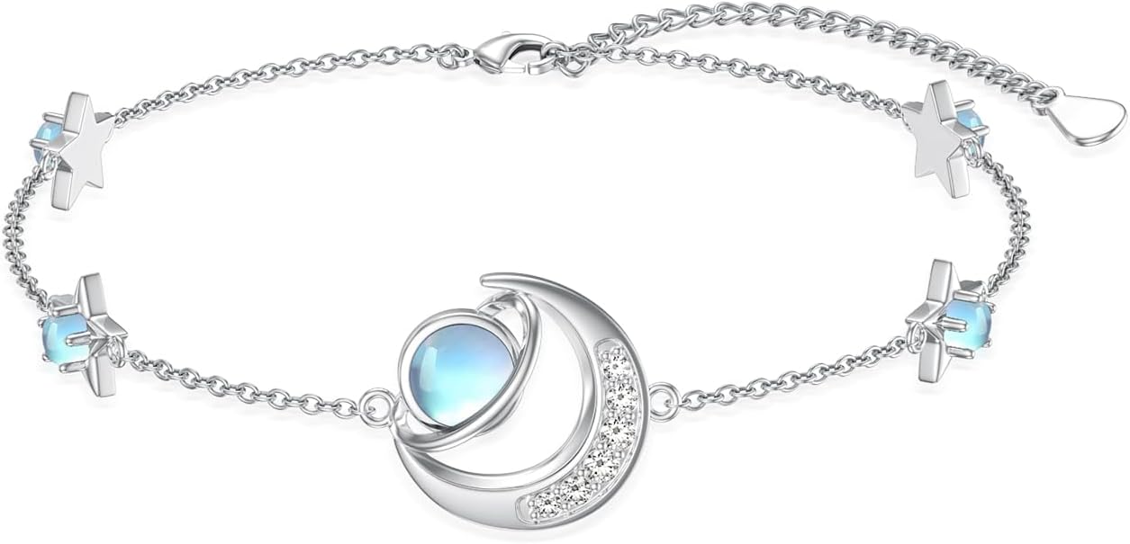 925 Sterling Silver Ankle Bracelet Evil Eye/Dolphin/Sea Turtle/Infinity/Wave Seashell/Hamsa Ankle Bracelet Adjustable Summer Beach Ocean Jewelry for Women