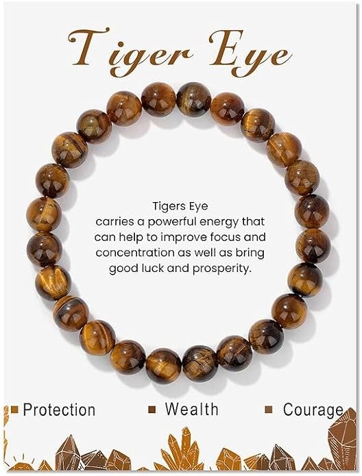 Arihant Gems And Jewels Reiki/Yoga Healing Crystal Stretchable Bracelet,100% Natural And Certified, Astrological Gemstone, Unisex Both For Men & Women - (8 Mm)