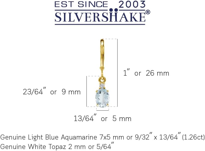Silvershake White Gold Plated 925 Sterling Silver Leverback Earrings