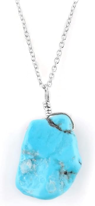 Natural Gemstone Dainty Pendant Necklace for Women Handmade Crystal Jewelry 925 Sterling Silver 18 Inch Chain Healing Chakra Christmas Birthday Gift for Her