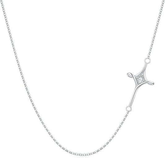 Midari Ocean Necklace 925 Sterling Silver Flamingo Mama Bear Dolphin Penguin Sea Turtle Axolotl Desert Cactus Nautical Rudder Tropical Palm Compass Wave Pendant Boho Jewelry Gifts for Women Men