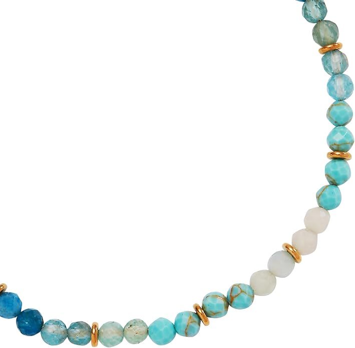 Alex and Ani Turquoise Ombre Semi-Precious Beaded Anklet
