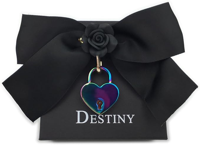 Destiny Love Handmade Rose Flower Choker Collar Necklace Velvet Necklace with Box for Women and Men