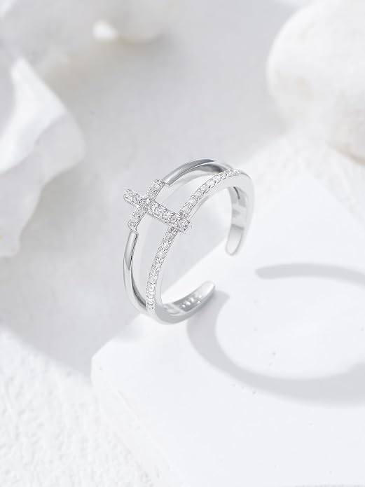 Midari Toe Rings for Women 925 Sterling Silver Hypoallergenic Adjustable Open Band Ring for Women Summer Beach Open Toe Jewelry Foot Jewelry