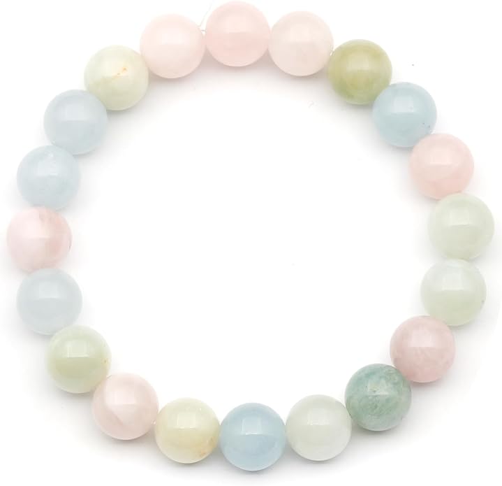 Natural Gemstone Beaded Stretch Bracelet for Men & Women | Handmade 8mm Stone Jewelry | Zodiac Chakra Elastic Bracelet | Meaningful Gift Collection