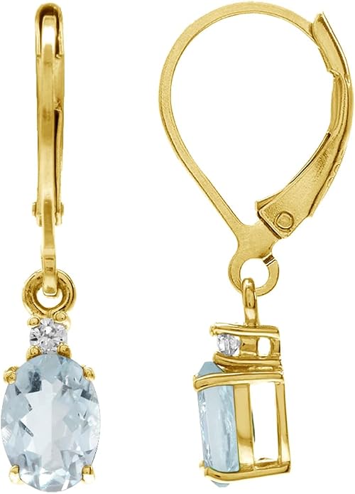 Silvershake White Gold Plated 925 Sterling Silver Leverback Earrings