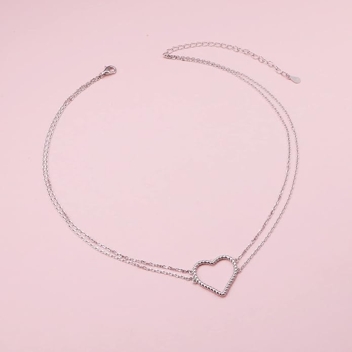 DAOCHONG S925 Sterling Silver Choker Short Necklace Pendant for Women Jewelry Gift