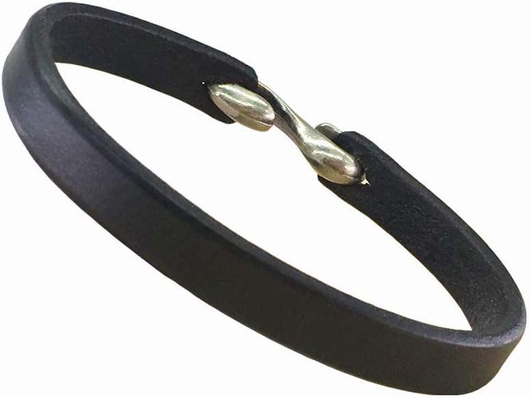 Mens Genuine Leather Bracelet - Handmade Adjustable Leather Cuff Bracelet punk Style leather wrap Wristband for Men