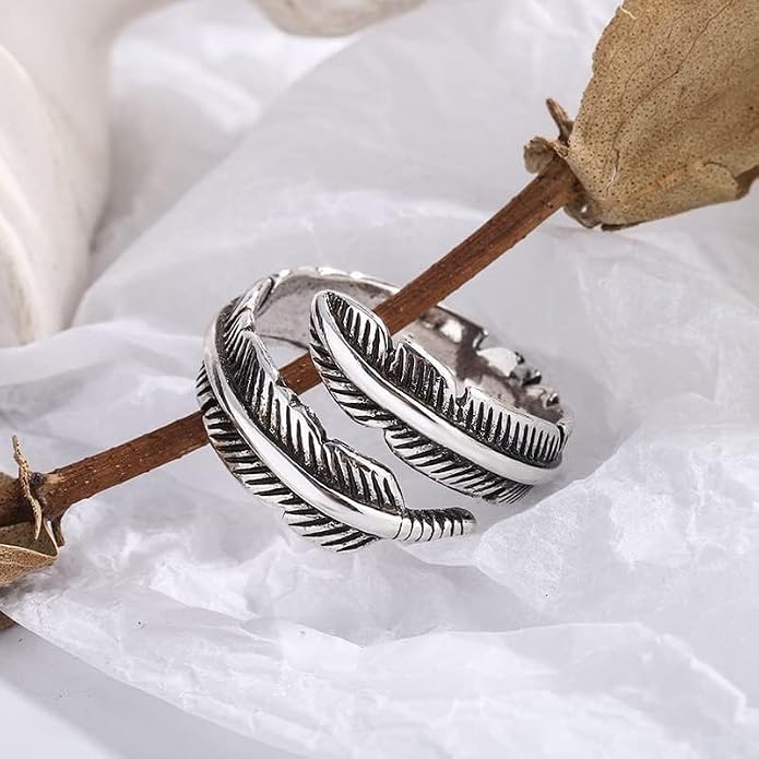 925 Sterling Silver Ring Minimalist Adjustable Rings Band Handmade Rings for Women Girls
