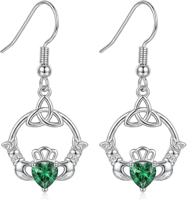 Teacup/Claddagh/Lilith/Book Cat/Star/French Horn/Horse Shoe/Filigree dangle earrings Cute Earrings Jewelry for Women