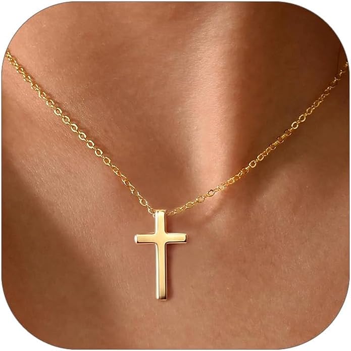 ChicSilver 925 Sterling Silver Cross/Heart/Butterfly/Star/Moon Necklace for Women, Hypoallergenic Dainty Small Silver Pendant Necklaces (with Gift Box)