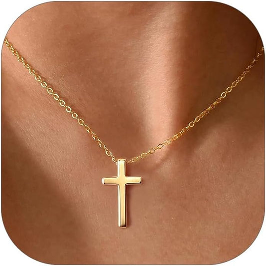 ChicSilver 925 Sterling Silver Cross/Heart/Butterfly/Star/Moon Necklace for Women, Hypoallergenic Dainty Small Silver Pendant Necklaces (with Gift Box)
