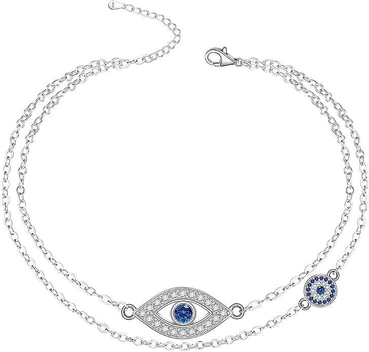Infinity Cat Paw Print Celtic Knot Sea Turtle Elephant Flamingo Butterfly Dolphin Evil Eye Anklets Bracelets for Women Sterling Silver Adjustable Ankle Bracelet Summer Beach Lovers Gift