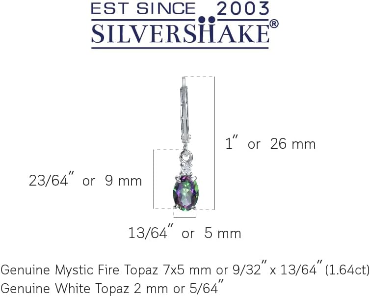 Silvershake White Gold Plated 925 Sterling Silver Leverback Earrings