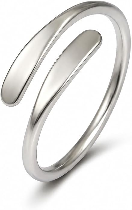 Sterling Silver Toe Ring, Handmade Adjustable Open Band, Minimalist Dainty Summer Beach Foot Jewelry for Women, Can Be Worn as Knuckle or Pinky Ring