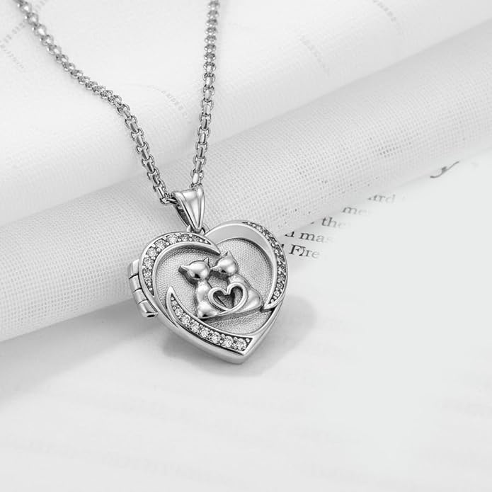 925 Sterling Silver Necklace for Men Women, Birthday Keepsake Jewelry Gifts for Mom Dad Friend
