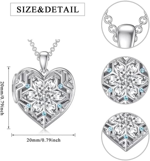 Dorunmo Personalized Locket Necklace 925 Sterling Silver that Holds Pictures Butterfly Birthstone Photo Heart Locket Custom Jewelry Congratulations New Beginnings New Job Gifts for Women