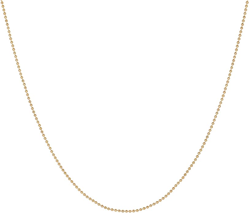 Gold Chain Necklace for Women Dainty Simple Satellite Beaded Twisted Chain Choker Necklace Everyday Jewelry Christmas Gifts