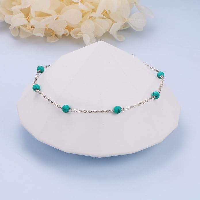 Yearace Anklet for Women S925 Sterling Silver Adjustable Foot Beaded Chain Lotus Flower Claddagh Dragonfly Witches Knot Ankle Bracelet Summer Beach Anklets Jewelry Gift