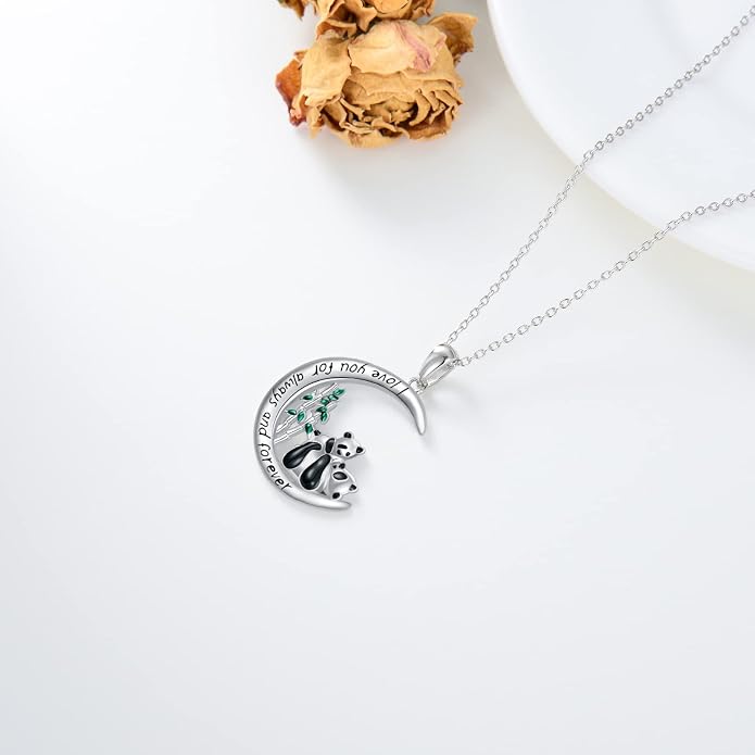 Midari Ocean Necklace 925 Sterling Silver Flamingo Mama Bear Dolphin Penguin Sea Turtle Axolotl Desert Cactus Nautical Rudder Tropical Palm Compass Wave Pendant Boho Jewelry Gifts for Women Men