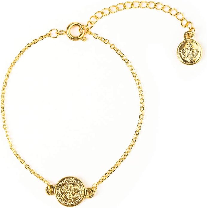 My Saint My Hero Benedictine Blessing Bracelets – Handwoven Spiritual Protection with Medals Hand-Cast In Italy at Sacred Site