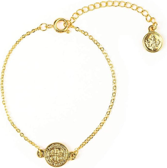 My Saint My Hero Benedictine Blessing Bracelets – Handwoven Spiritual Protection with Medals Hand-Cast In Italy at Sacred Site