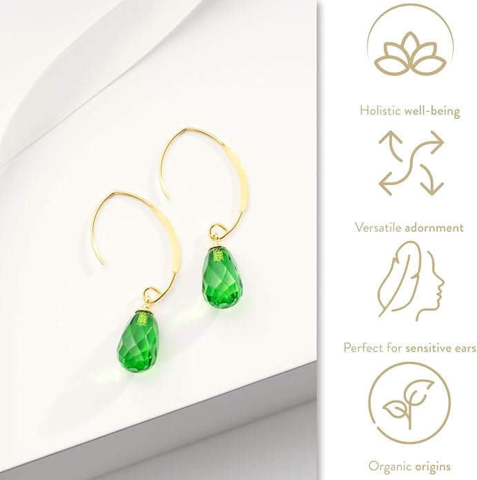 Pull-Through Earrings, Amber Jewelry, Faceted Sparkling Amber Earrings - Parent