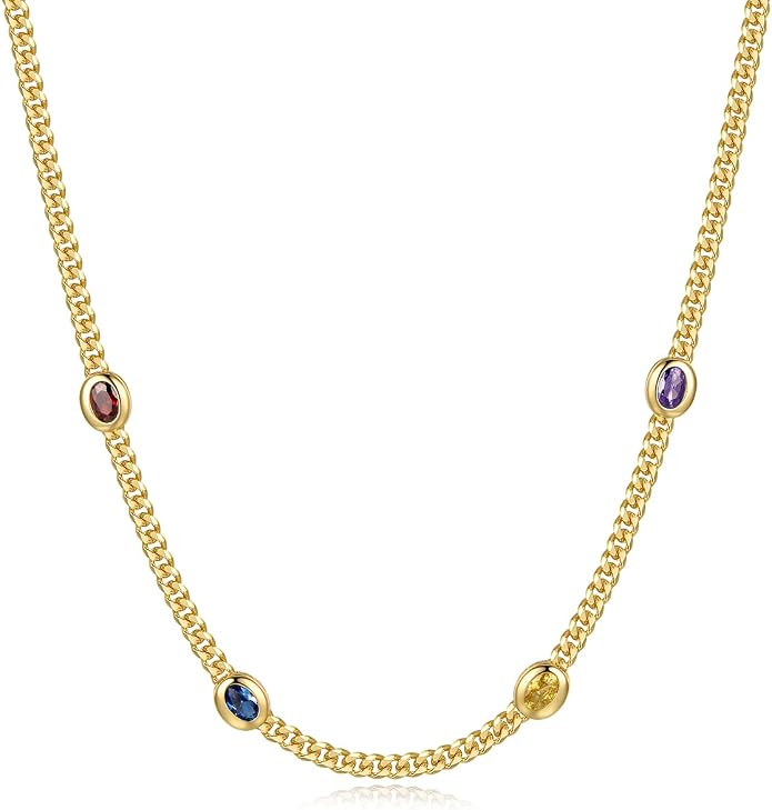 Natural Freshwater Baroque Pearl Necklace 14K Gold Plated Dainty Choker Necklace for Women Girls Snake Chain/Cuban Link/Paperclip/Ball Beaded Chain/Tennis Chain Fashion Jewelry for Gift