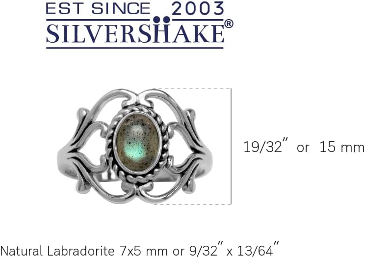 Silvershake Bezel Set Cabochon Gemstone Surrounded by Twisted Rope White Gold Plated 925 Sterling Silver Victorian Style Ring
