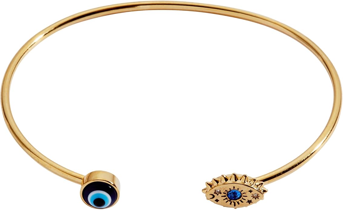 Alex and Ani Evil Eye Bracelets - Sapphire & Crystal Stones, Nickel-Free, Radiant Evil Eye Jewelry for Women