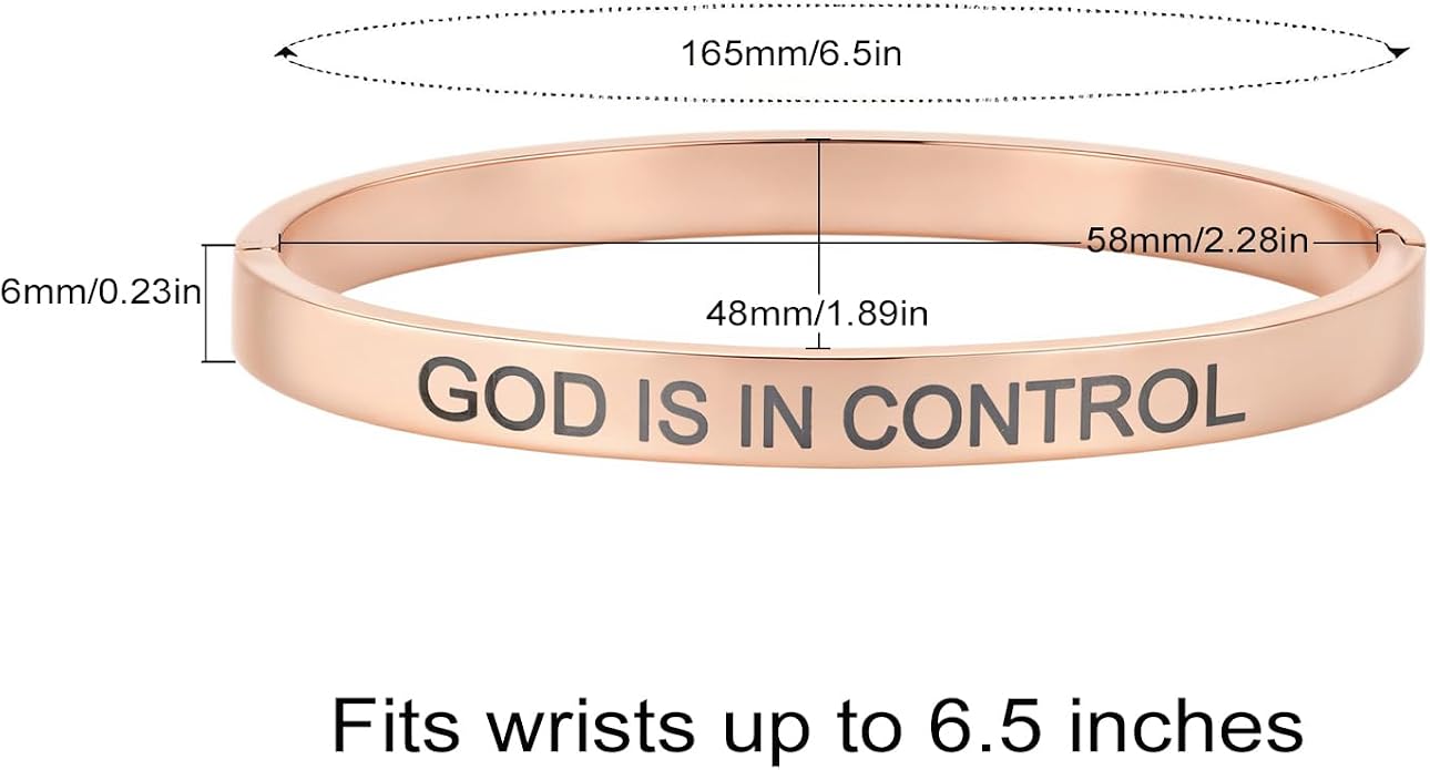 Inspirational Christian Bracelet for Women, Oval Engraved Bible Verse Love Bangle Cuff, Faith Scripture Jewelry, Religious Encouragement Gift for Mom Daughter Sister Friend