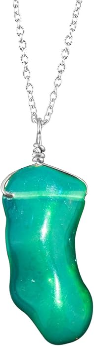 Natural Gemstone Pendant Necklace for Women Handmade Birthstone Healing Crystal Jewelry Chain 20" Stone Birthday Christmas Wedding Gifts for Her