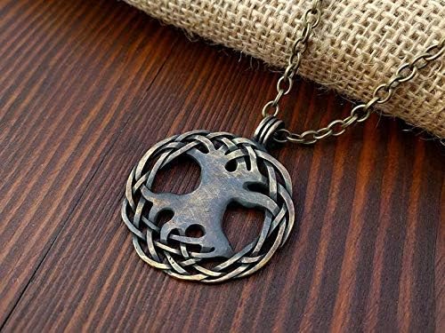Baldur Jewelry - Handcrafted Yggdrasil Viking Norse World Tree of Life Pendant Necklace Amulet Jewelry | 925 Sterling-Silver Tree of Life Necklace | Viking Gifts |Jewelry for Men Women