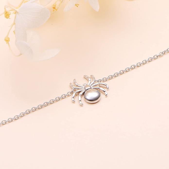 Alphm Anklet for Women S925 Sterling Silver Adjustable Foot Evil Eye Starfish Heart Bead Butterfly Celtic Knot Cross Multilayer Layered Ankle Bracelet Jewelry